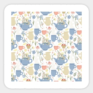 Pastel tea pot Sticker